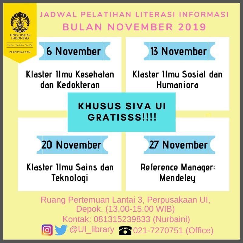Jadwal IL Nov 2019