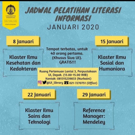 Jadwal IL Jan 2020